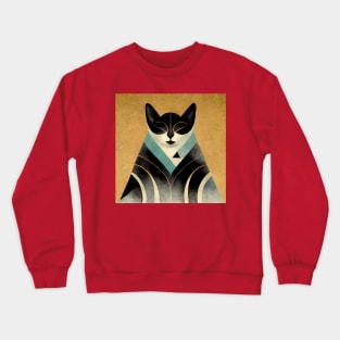 Meditating Cat Crewneck Sweatshirt